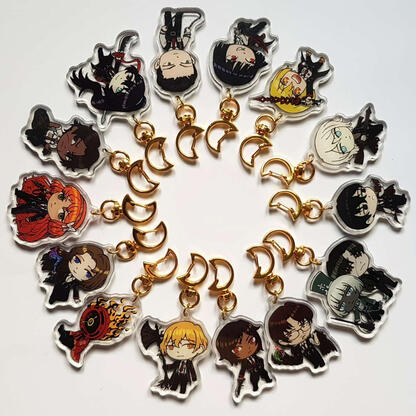 Acrylic Keychains featuring characters from Limbus Company