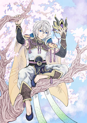 Illustration of Lanling Wang from Fate/Grand Order
